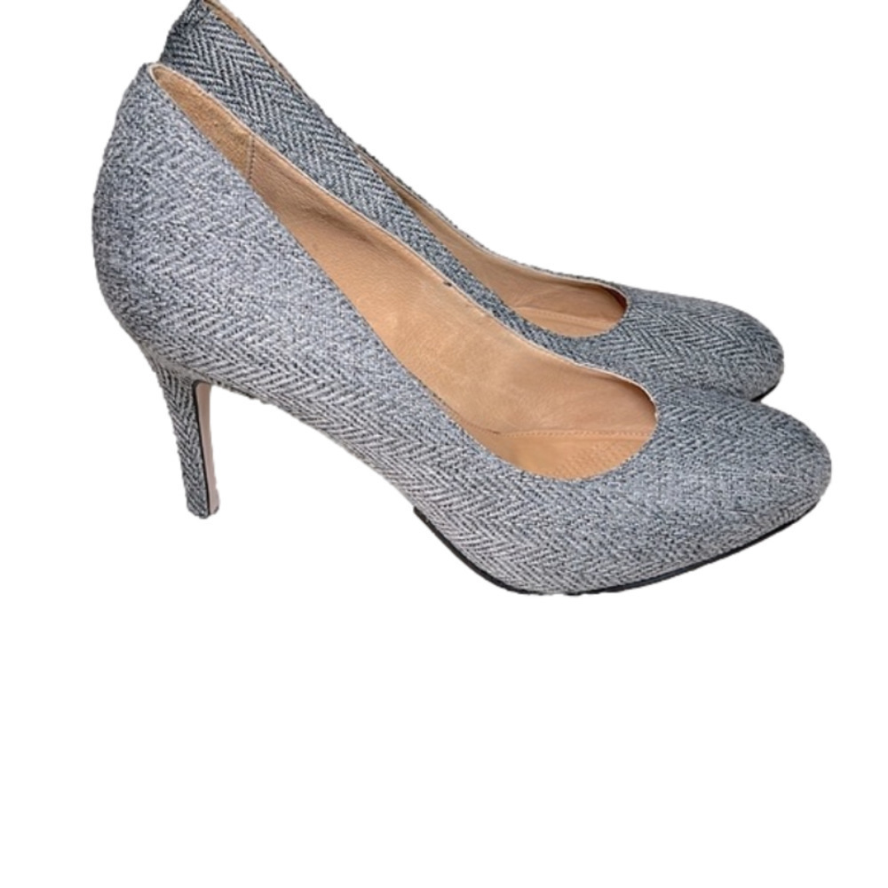 CORSO Como Gray Patterned Wool Stiletto Rounded Toe 3.5 Inch Pumps Heels - Sz 10